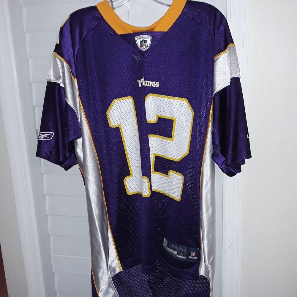 Minnesota Vikings, Percy Harvin #12 Jersey, Reebok, Size Large, Purple, VGUC